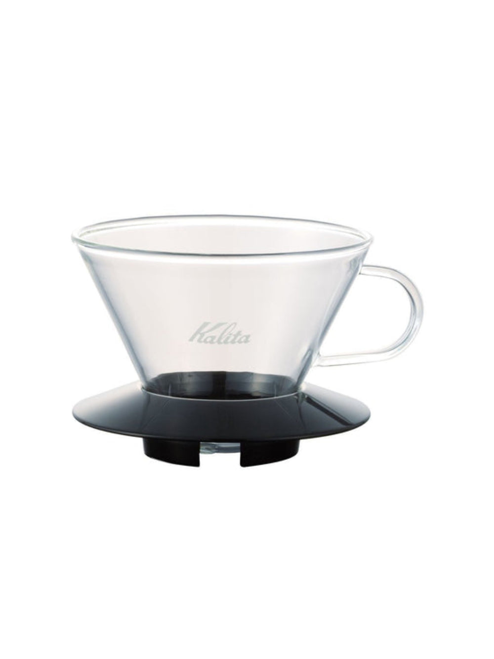 Photo of KALITA Wave 185 Glass Dripper (Black) ( Default Title ) [ Kalita ] [ Pourover Brewers ]