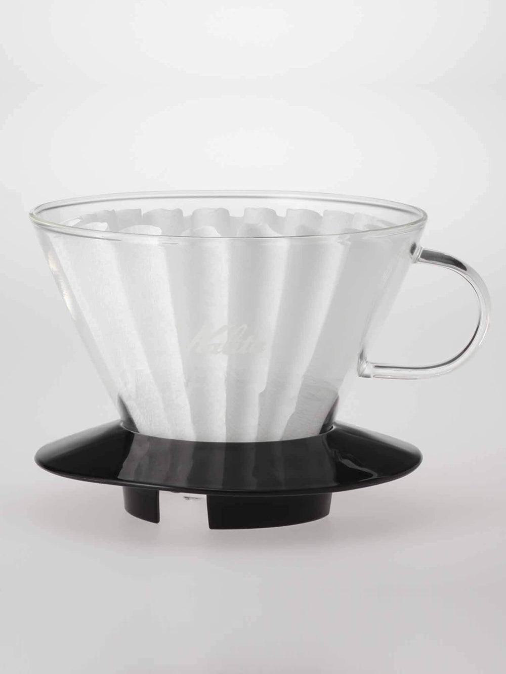 Photo of KALITA Wave 185 Glass Dripper (Black) ( ) [ Kalita ] [ Pourover Brewers ]