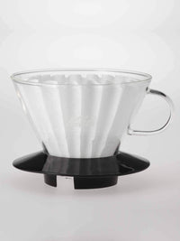 Photo of KALITA Wave 185 Glass Dripper (Black) ( ) [ Kalita ] [ Pourover Brewers ]