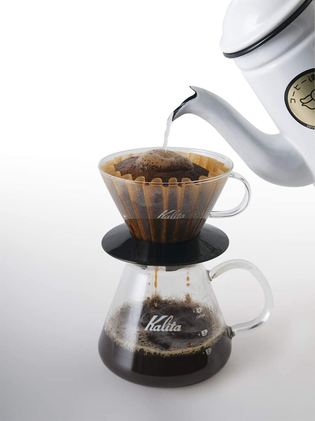 KALITA Wave 185 Glass Dripper (Black)