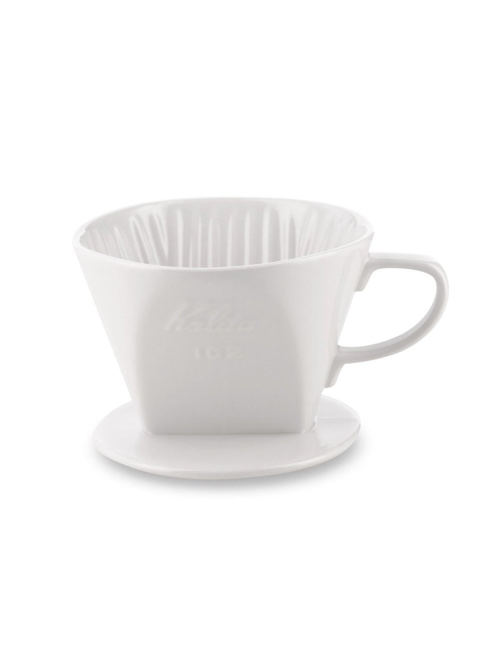 Photo of KALITA Lotto Ceramic Dripper 102 ( White ) [ Kalita ] [ Pourover Brewers ]