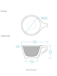Photo of notNeutral LINO Single Cappuccino Cup (5oz/148ml) ( ) [ notNeutral ] [ Coffee Cups ]