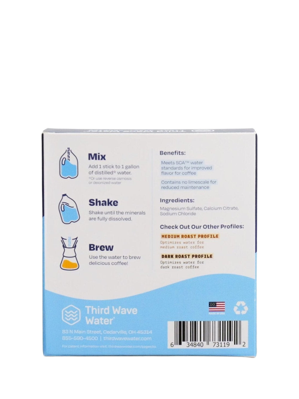 Photo of THIRD WAVE WATER Classic Light Roast Profile ( ) [ Third Wave Water ] [ Water Enhancement ]