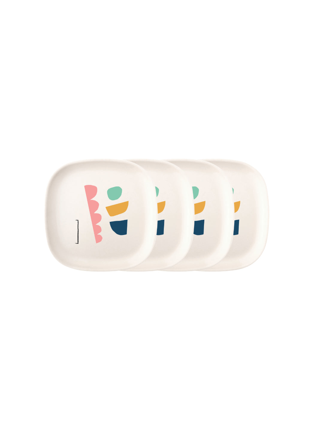 EKOBO Gusto Side Plate Set (Colour Series - 4 plates)