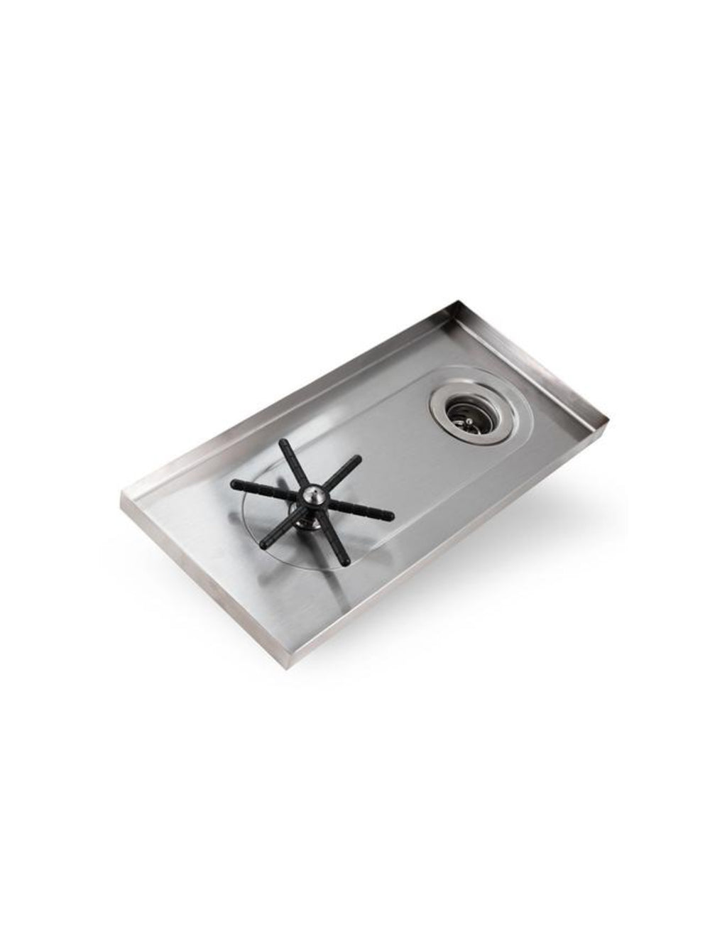 Photo of ESPRESSO PARTS Rinser w/ Side Drain/Rack (381x178mm/15x7in) ( ) [ Espresso Parts ] [ Pitcher Rinsers ]