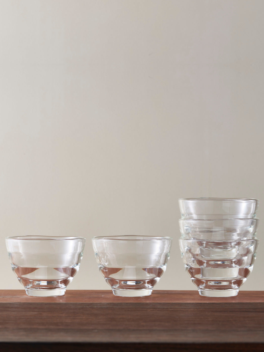 HARIO Heatproof Yunomi Glass (170ml/5.7oz) (5-Pack)