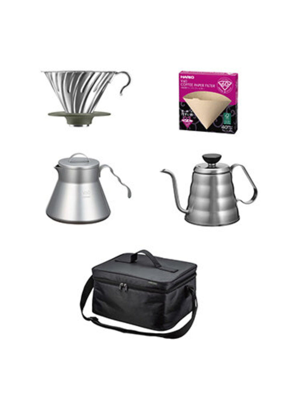 Photo of HARIO V60 Outdoor Coffee Set ( Basic Set ) [ HARIO ] [ Coffee Kits ]