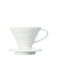 Photo of HARIO V60-01 Dripper (Ceramic) ( White ) [ HARIO ] [ Pourover Brewers ]