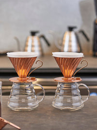 Photo of HARIO V60-02 Copper Dripper (Raw) ( ) [ HARIO ] [ Pourover Brewers ]