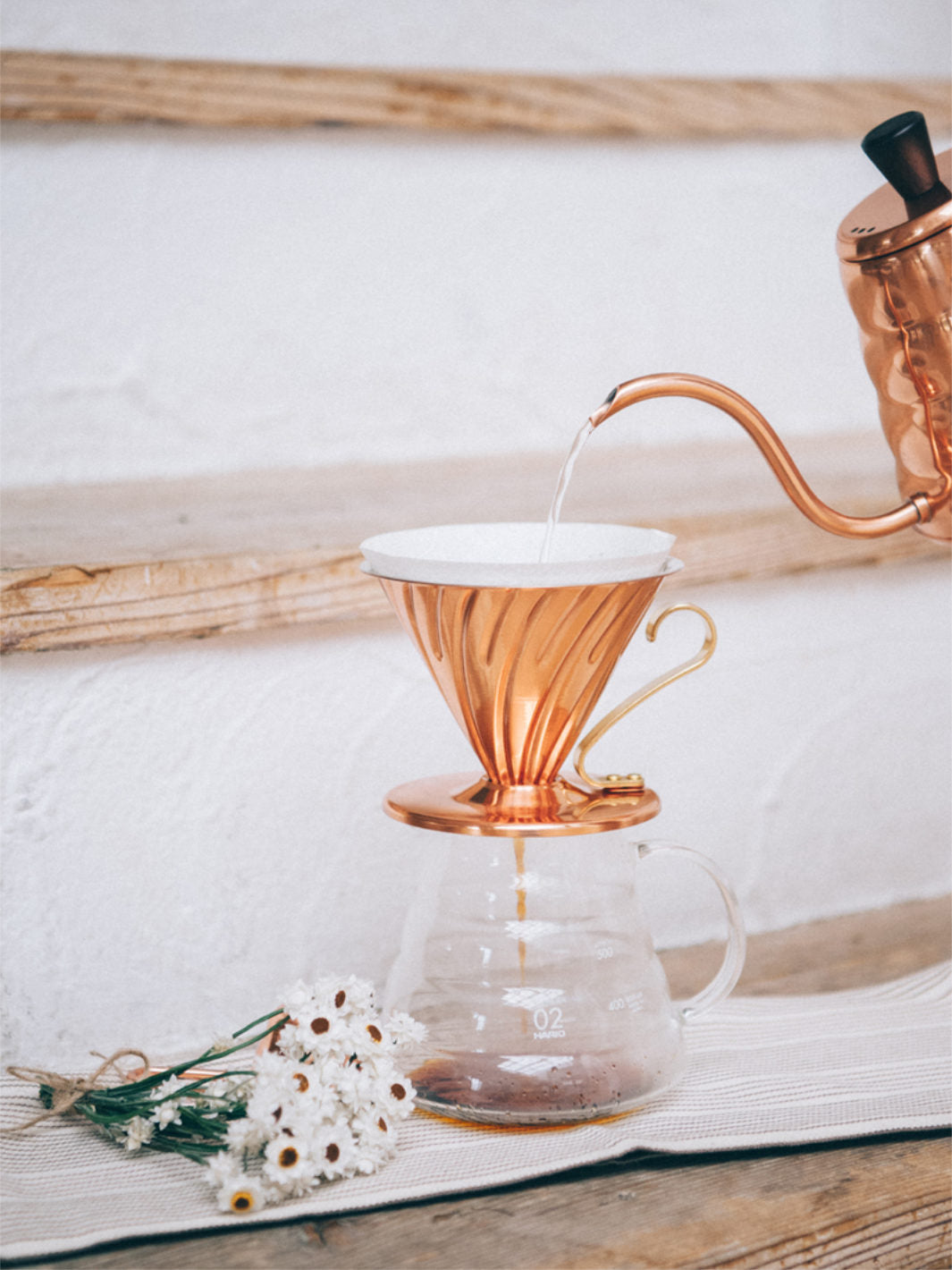 HARIO V60-02 Copper Dripper (Raw)