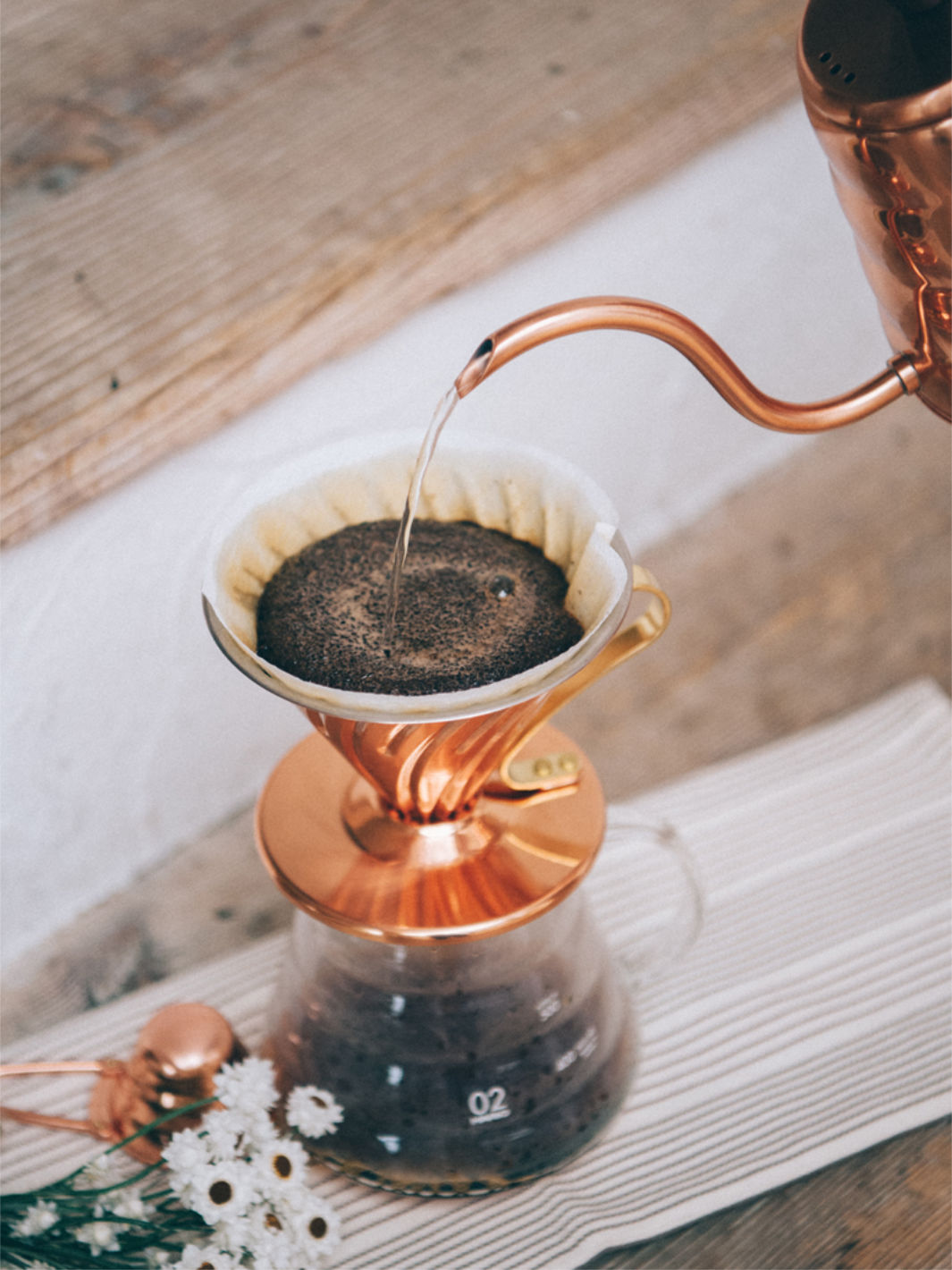 HARIO V60-02 Copper Dripper (Raw)