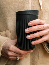 Photo of HUSKEE Original Cup + Lid (355ml/12oz) (Zero Waste) ( ) [ Huskee ] [ Coffee Cups ]