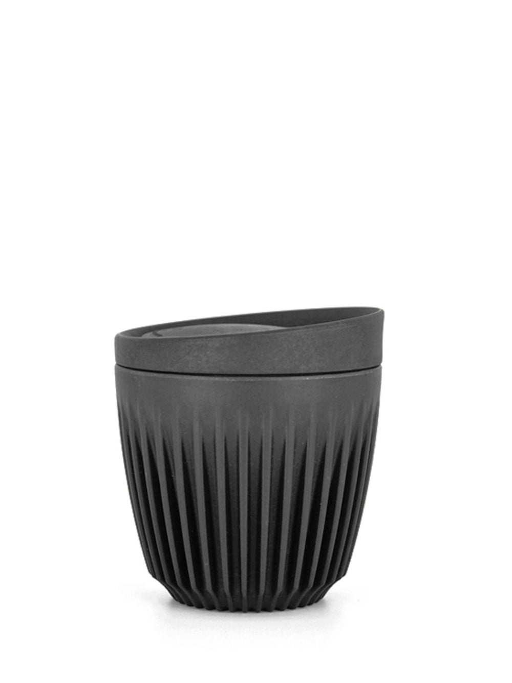 Photo of HUSKEE Original Cup + Lid (177ml/6oz) (Zero Waste) ( Charcoal ) [ Huskee ] [ Coffee Cups ]