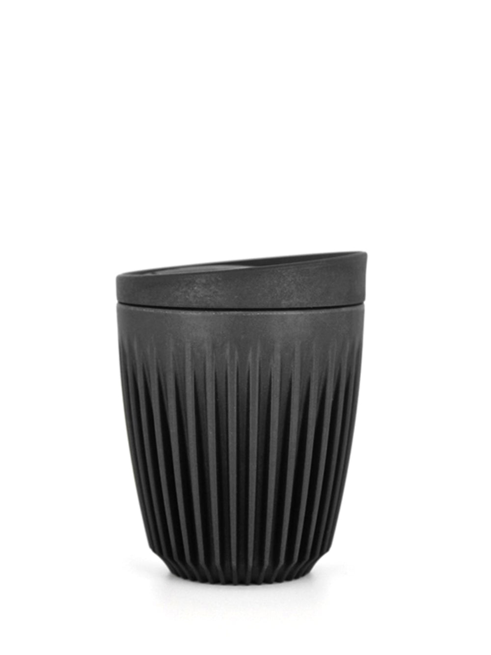 Photo of HUSKEE Original Cup + Lid (237ml/8oz) ( Charcoal ) [ Huskee ] [ Coffee Cups ]