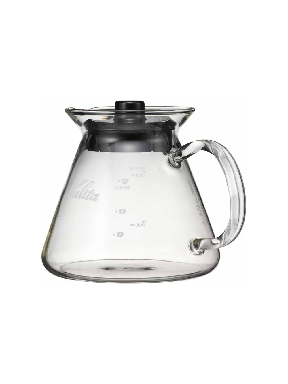 Photo of KALITA Wave Glass Server (500ml/17oz) ( Default Title ) [ Kalita ] [ Decanters ]