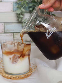 Photo of KALITA Wave Glass Server (500ml/17oz) ( ) [ Kalita ] [ Decanters ]