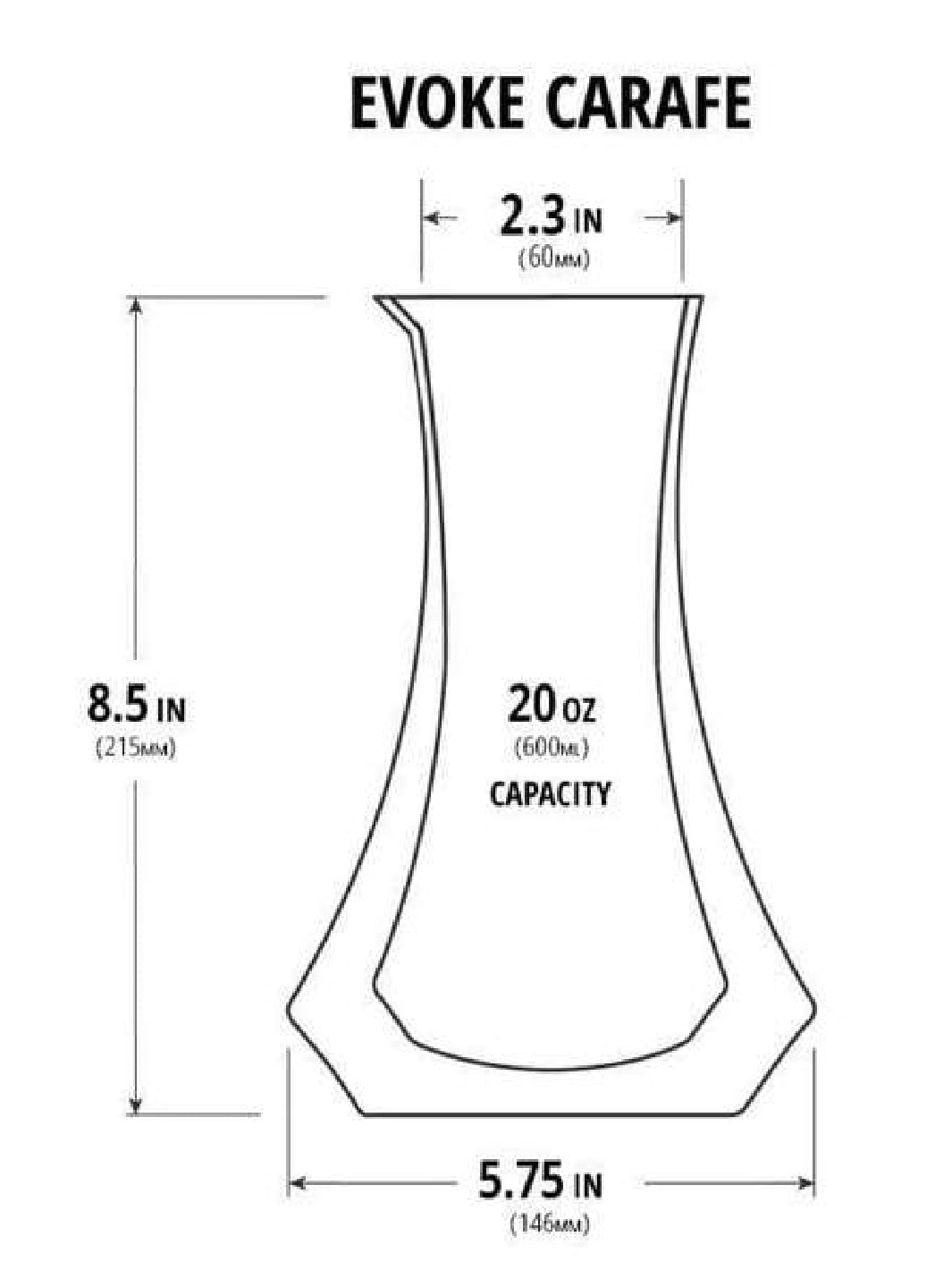 KRUVE EVOKE Carafe (600ml)