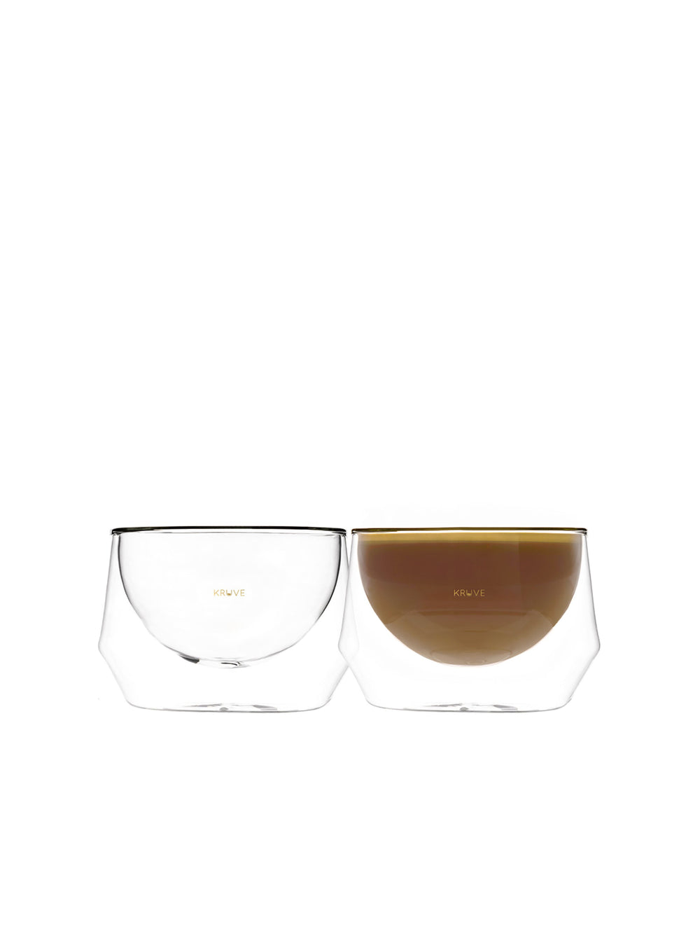 Photo of KRUVE IMAGINE Glasses (2-Pack) ( Latte (250ml 8.5oz) ) [ Kruve ] [ Coffee Glasses ]