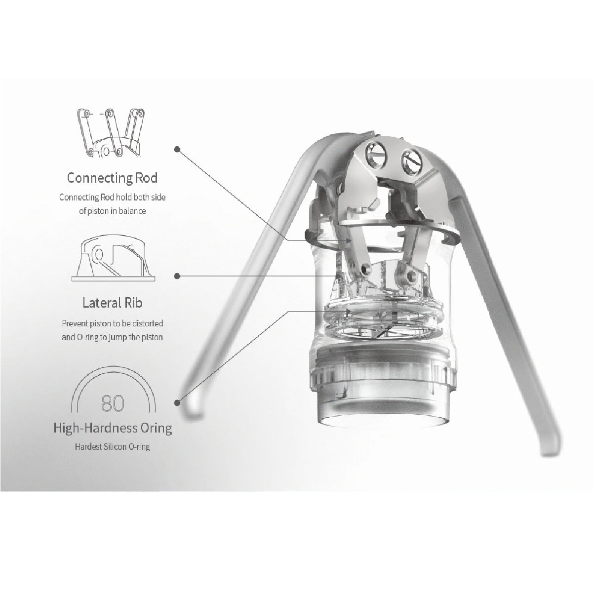 HUGH Leverpresso Manual Espresso Maker