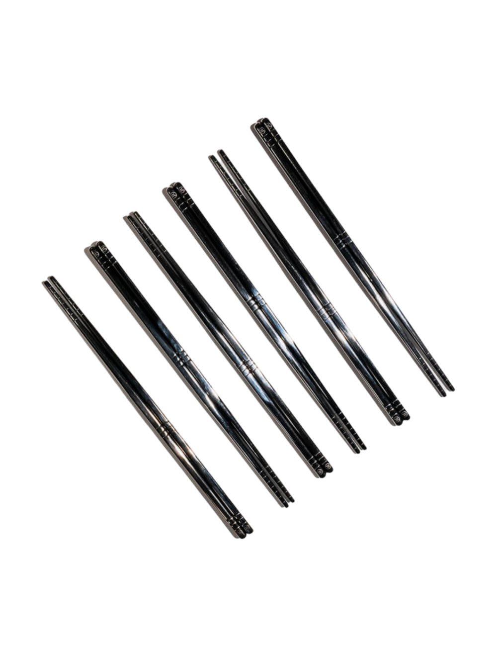 Photo of UMESHISO Chopsticks (6-Pairs) ( Black ) [ Umeshiso ] [ Cutlery ]