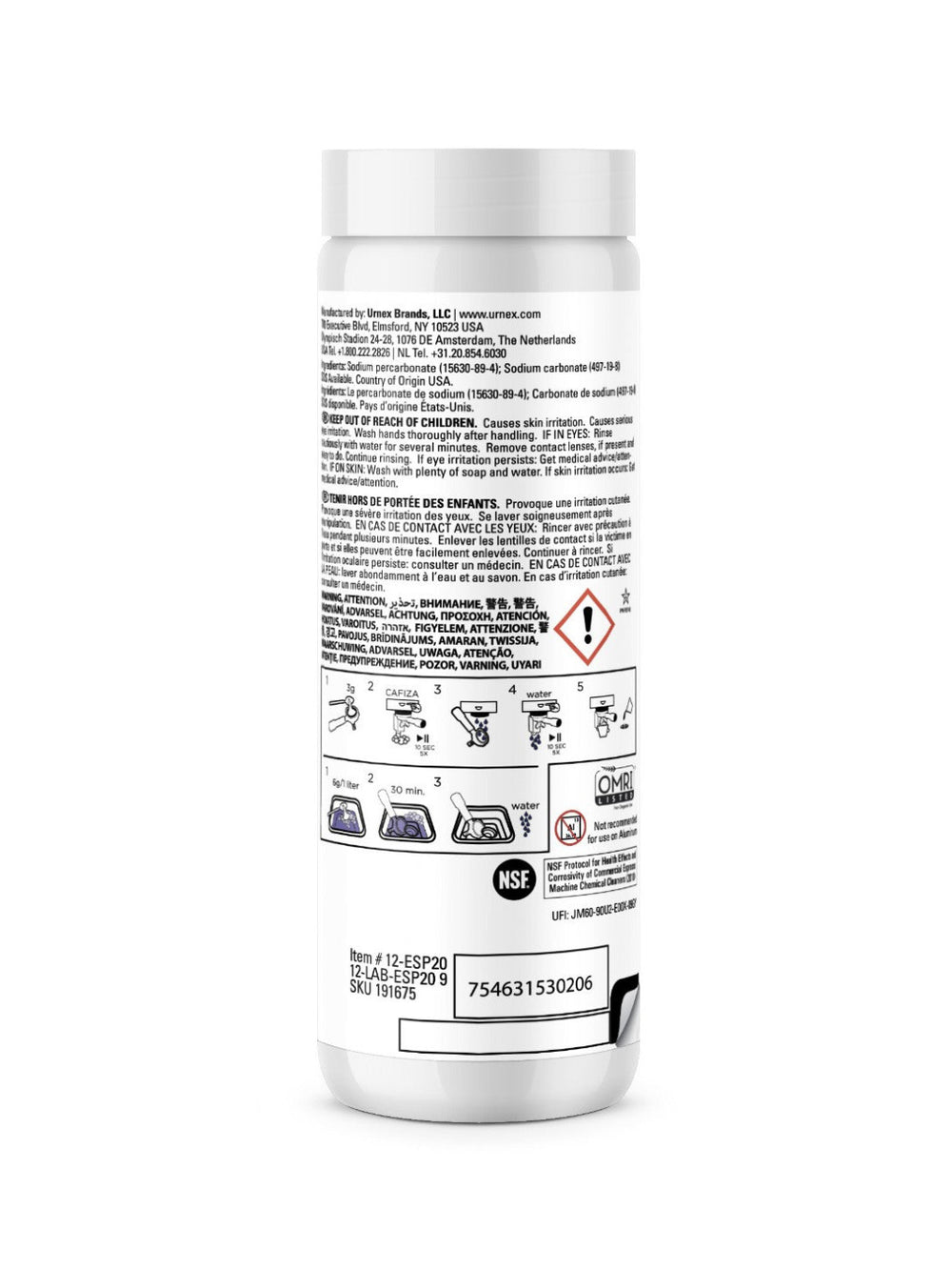 Photo of URNEX Cafiza Powder (566g/20oz) ( ) [ Urnex ] [ Cleaners ]